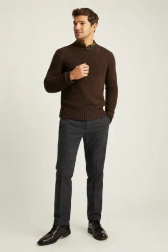 Alpaca Wool Crew Neck Sweater