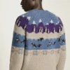 Arctic Fair Isle Sweater | Soft Arctic Fleece Pullover Sweatshirt