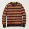 Argyle Fair Isle Crew Neck Sweater