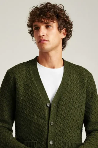 Cable Cardigan Sweater
