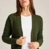 Cable Cardigan Sweater