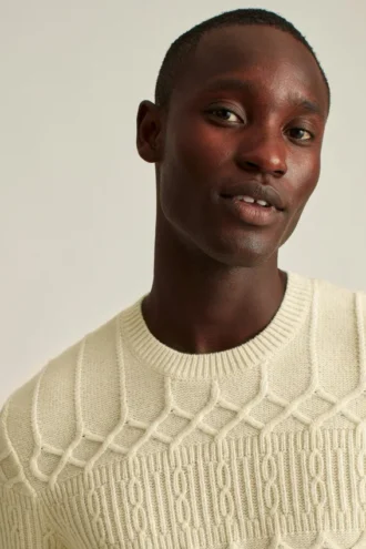 Cable Crew Neck Sweater