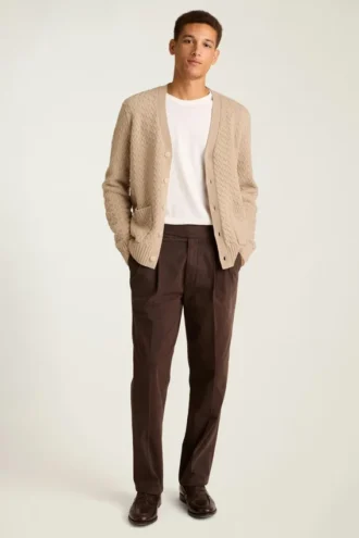 Cable Knit Cardigan for Men by Bonobos | Merino Blend Heritage Style