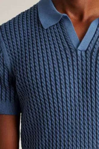 Cable Sweater Polo