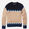 Colorblock Crew Neck Sweater