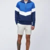 Colorblock Track Half-Zip Pullover