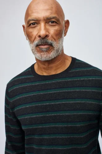 Cotton Blend Crew Neck Sweater