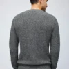 Cotton Cashmere Cable Crew Neck Sweater