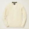 Cotton Cashmere Cable Crew Neck Sweater