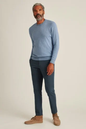 Cotton Cashmere Crew Neck Sweater