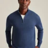 Cotton Cashmere Half-Zip