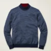 Cotton Cashmere Mock Neck Sweater