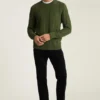 Cotton Cashmere Roll Neck Sweater