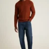 Cotton Cashmere Roll Neck Sweater