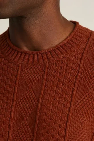 Cotton Cashmere Roll Neck Sweater