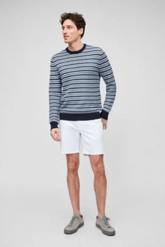 Cotton Linen Crew Neck Sweater