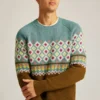 Crew Neck Fair Isle Sweater
