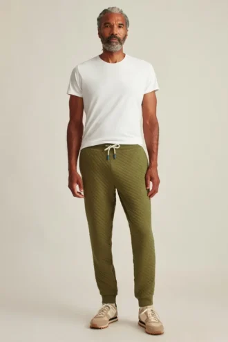 Diamond Quilted Sweatpant