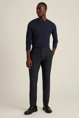 E-Waist Italian Stretch Wool Dress Pants
