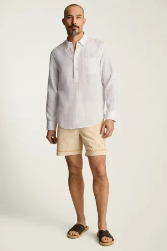 Everyday Mens Linen Popover Shirt