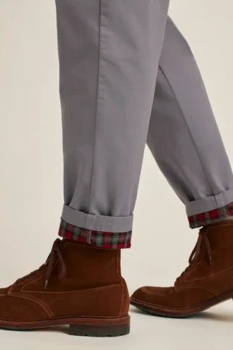 Flannel Lined Drawstring Chinos