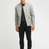 Fleece Baseball Bomber Jacket