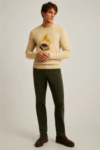 Gramophone Crew Neck Sweater