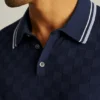 Grid Sweater Polo