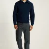 Half Zip Collared Sweater