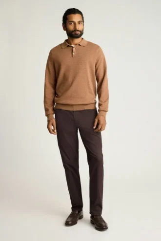 Hudson Long Sleeve Sweater Polo