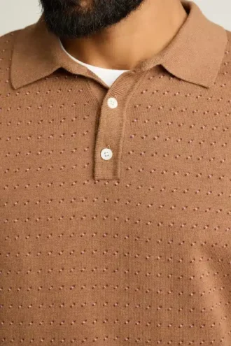 Hudson Long Sleeve Sweater Polo