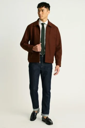 Italian Brushed Wool Deck Jacket