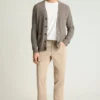 Italian Linen Cotton Cardigan for Men