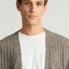 Italian Linen Cotton Cardigan for Men