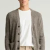 Italian Linen Cotton Cardigan for Men