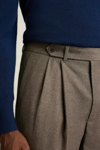 Italian Pleated Wool Trouser