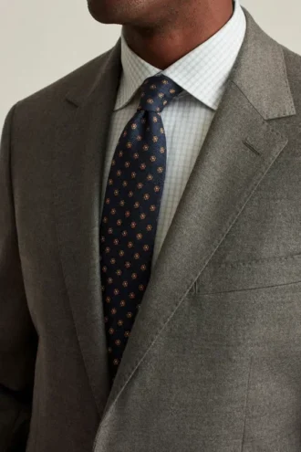 Italian Stretch Brushed Wool Suit Jacket