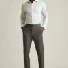 Italian Stretch Brushed Wool Suit Pant