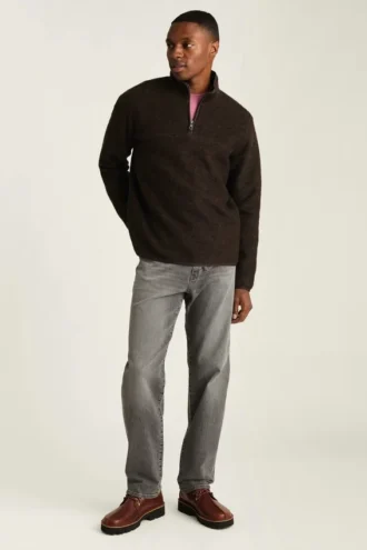 Italian Wool Fleece Quarter Zip