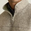 Italian Wool Fleece Quarter Zip