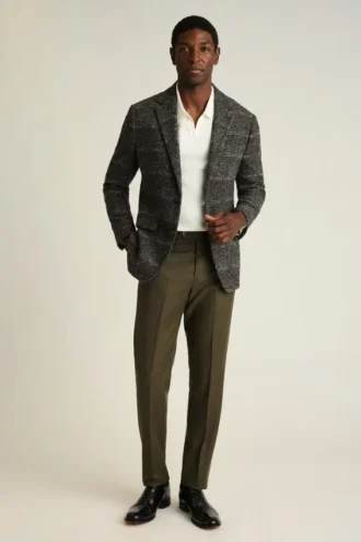 Jetsetter Italian Brushed Wool Dress Pant