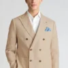 Jetsetter Italian Linen Double-Breasted Blazer