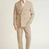 Jetsetter Italian Linen Double-Breasted Blazer