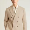 Jetsetter Italian Linen Double-Breasted Blazer