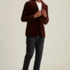 Jetsetter Italian Stretch Velvet Blazer