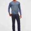 Lightweight Cotton Crew Neck Sweater