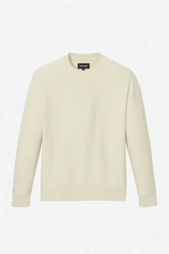 Lightweight French Terry Crew-Neck Sweater