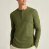 Lightweight Waffle Henley
