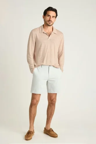 Linen Polo Shirt for Men by Bonobos | Long-Sleeve Coastal Style