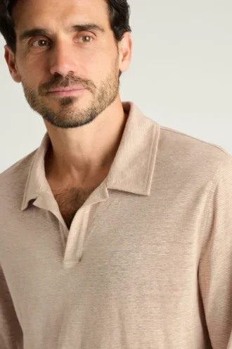 Linen Polo Shirt for Men by Bonobos | Long-Sleeve Coastal Style